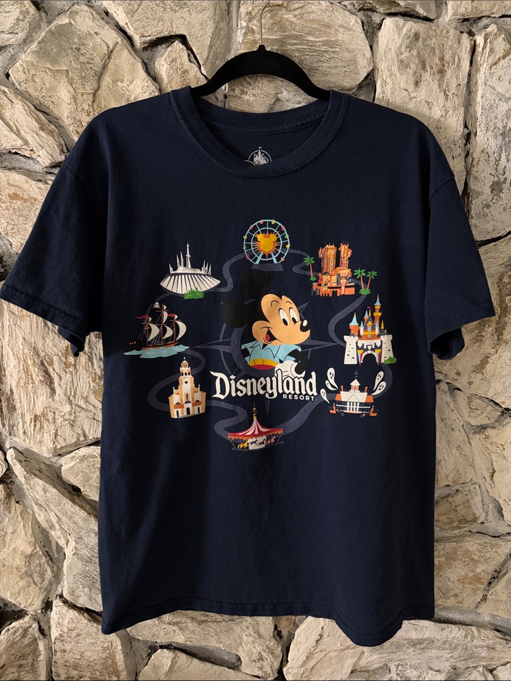 Disney Parks Disneyland Resort Navy Blue Mickey Graphic Tee